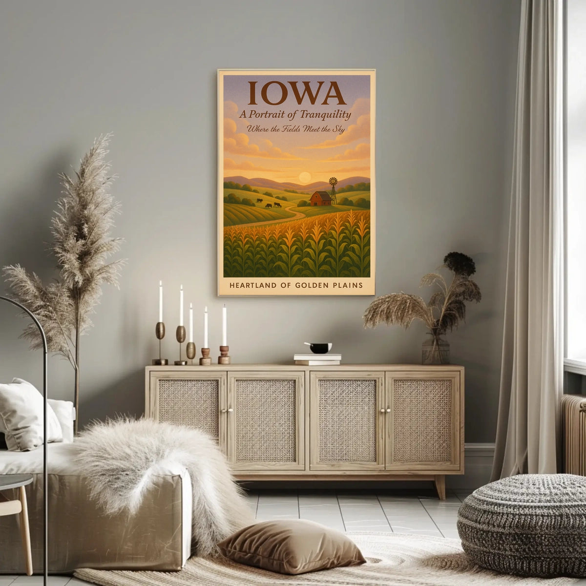 Iowa A Portrait of Tranquility Poster