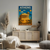 Athens Where History Meets Myth Poster