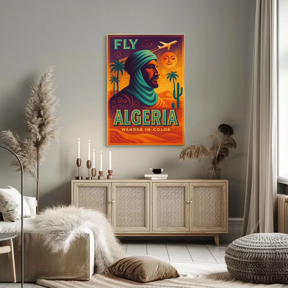 Algeria Desert Adventure Vintage Travel Poster PosterGoat
