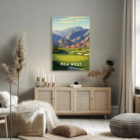 PGA WEST Golf Landscape Art Poster - Sports Poster