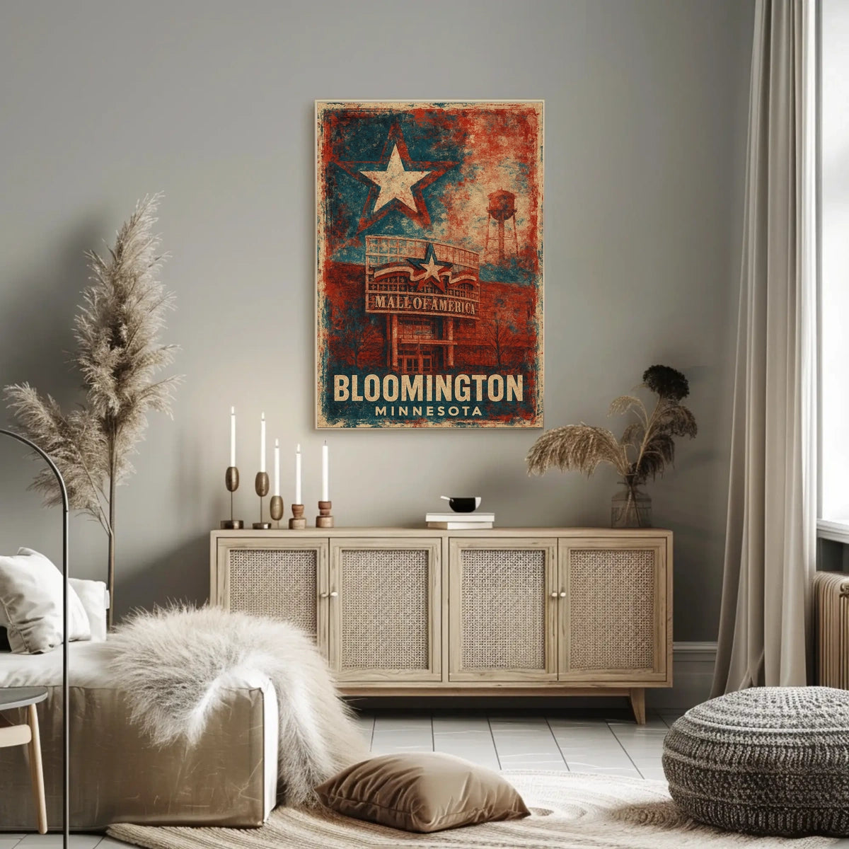Mall America Bloomington Minnesota Iconic Wanderlust Poster