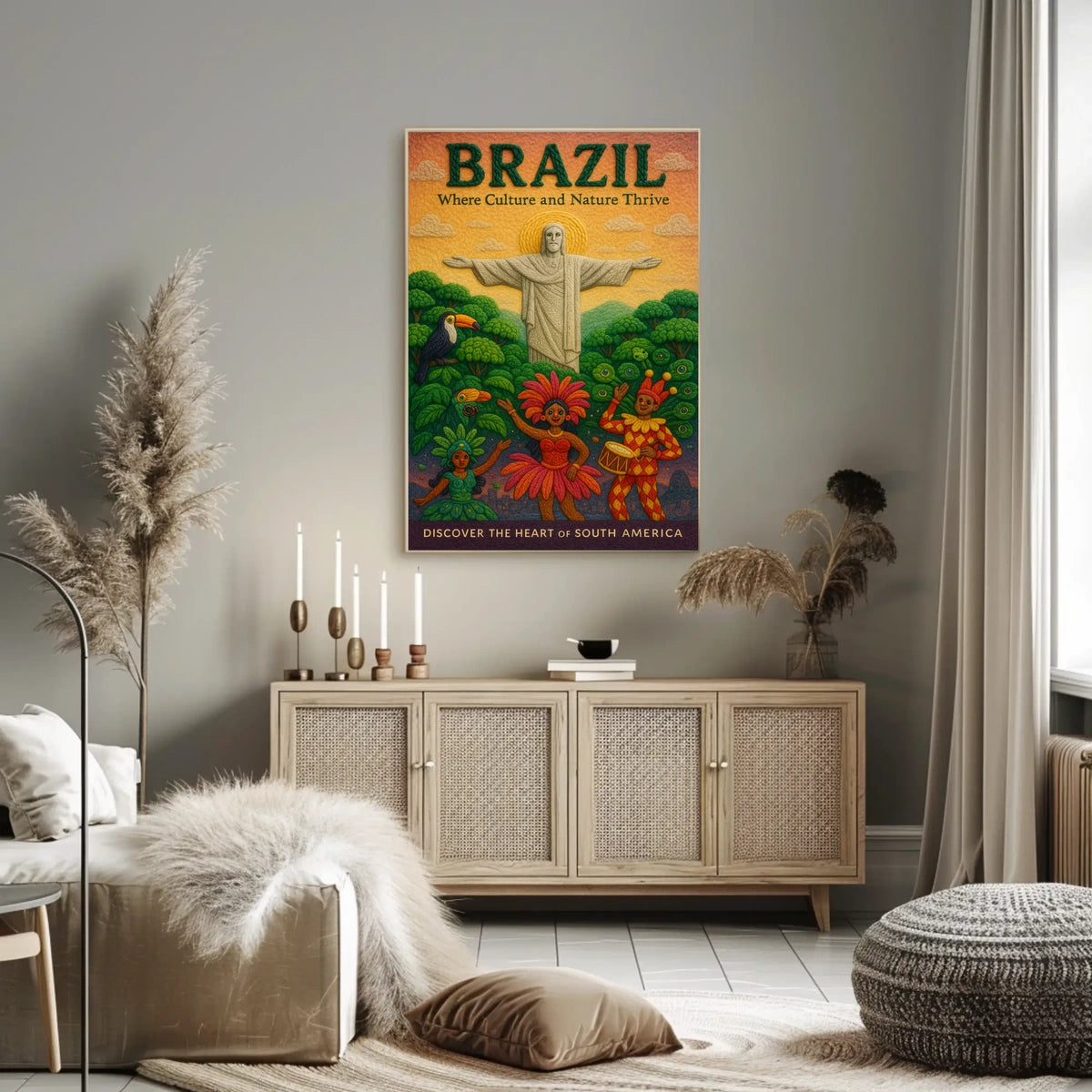 Discover the Heart of South America Poster