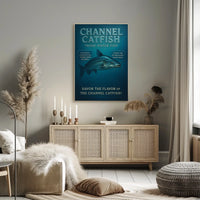 Channel Catfish Fresh Water Delight Poster