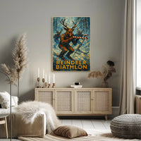 Reindeer Biathlon Poster