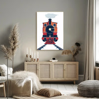 Vintage Adventure Travel Scene Poster