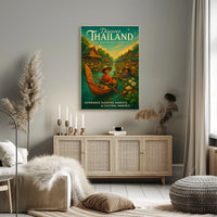 Discover Thailand Floating Markets Cultural Marvels Poster