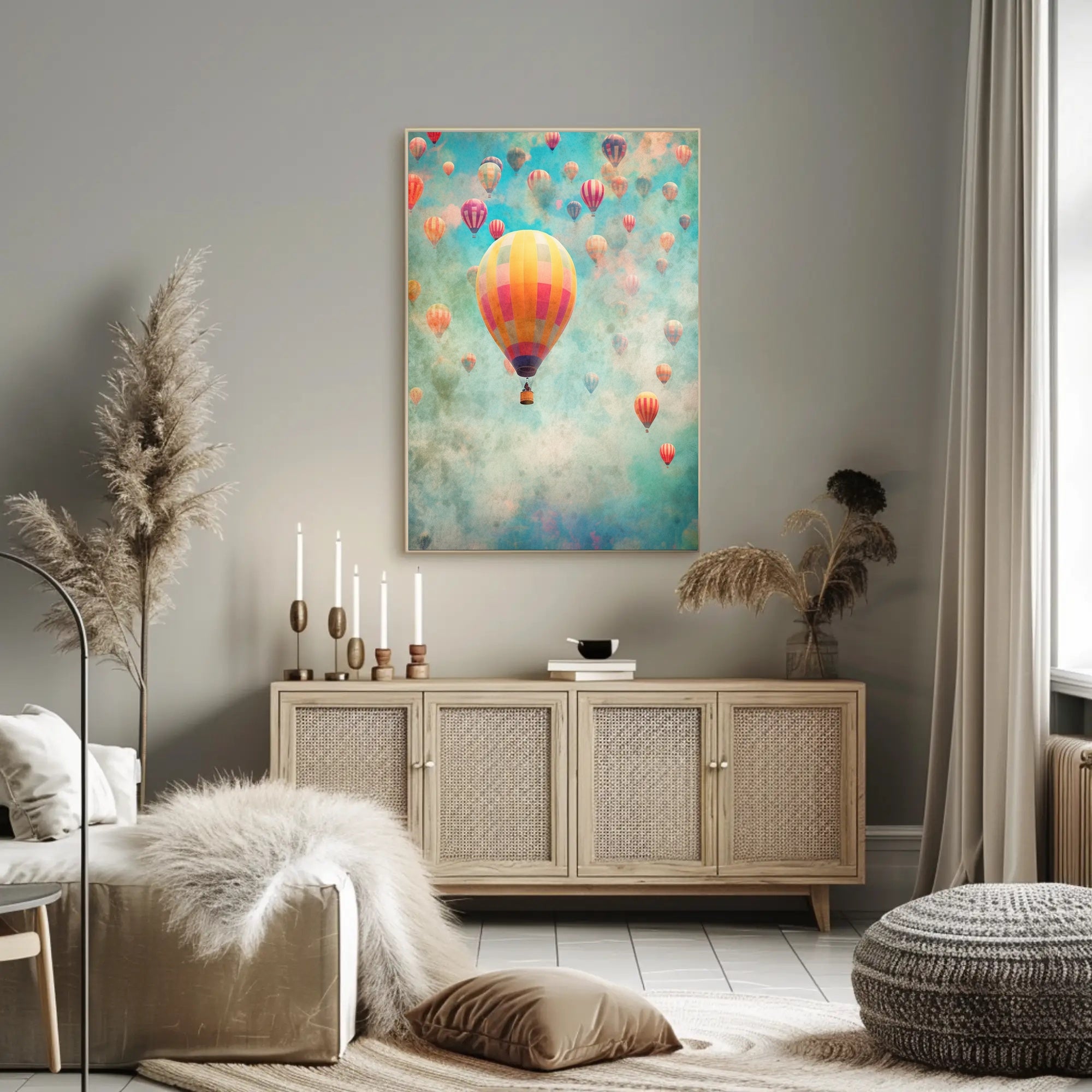 Colorful Balloon Festival Poster