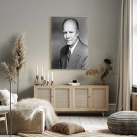 Formal Black and White Portrait – Dwight D. Eisenhower Poster