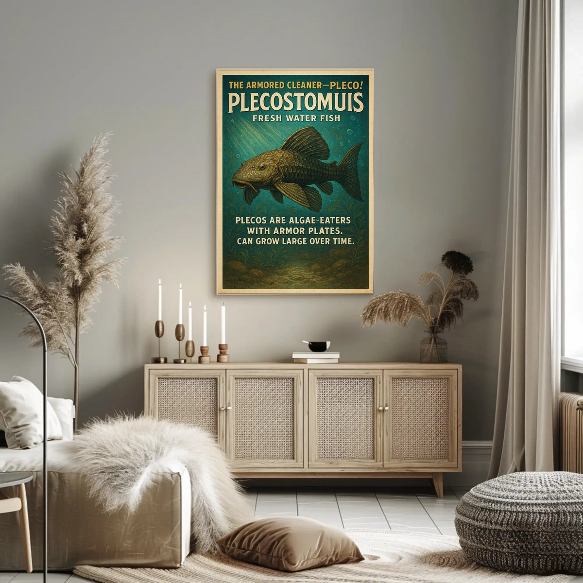 The Armored Cleaner Plecostomus Poster