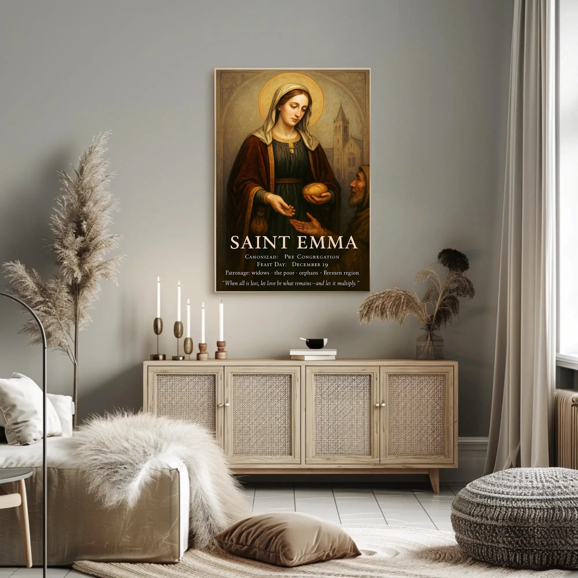 Saint Emma Poster PosterGoat