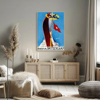 Winter Wonderland in Swiss Alps Travel Poster PosterGoat