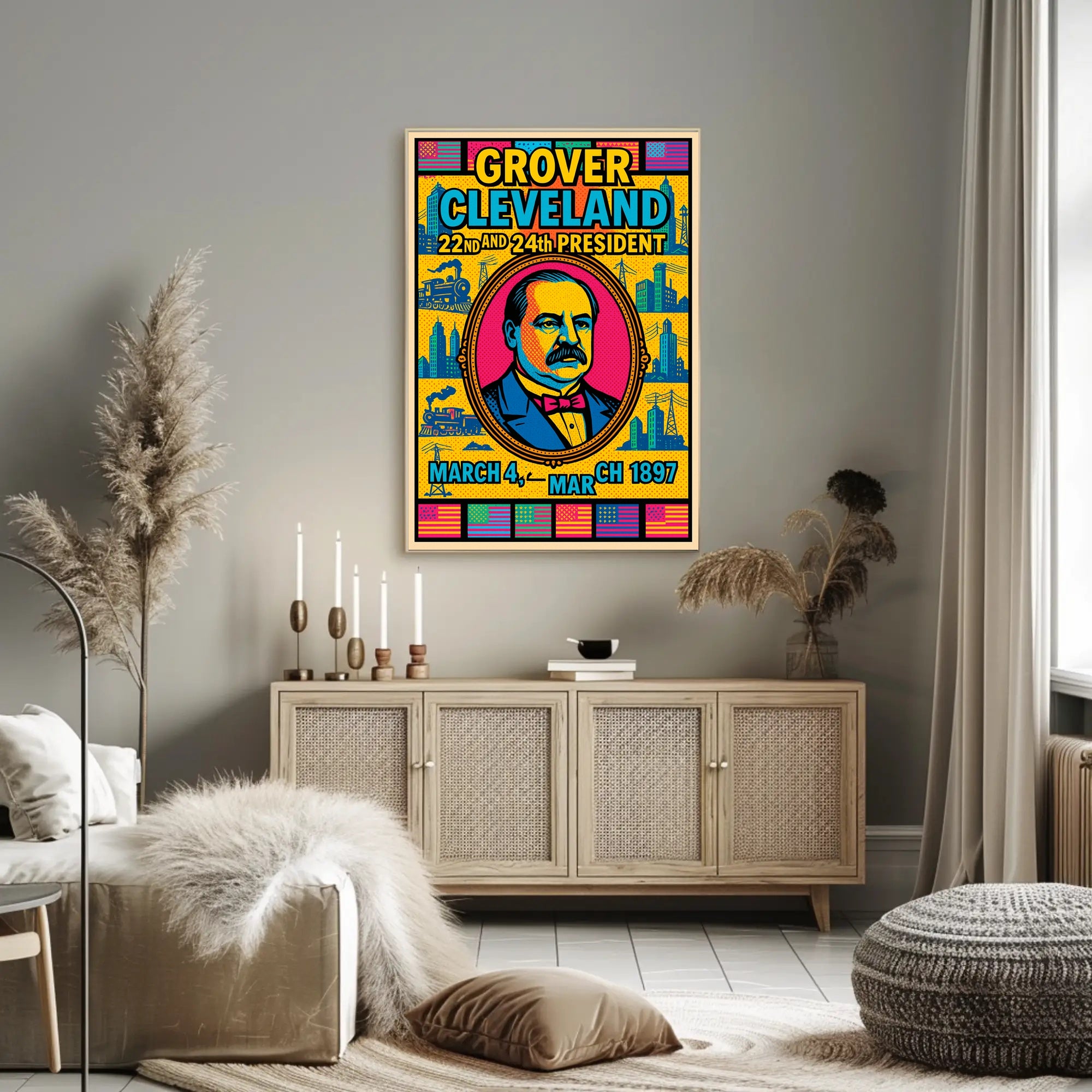 Grover Cleveland 22nd and 24th President Poster PosterGoat