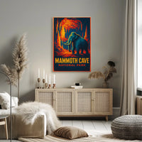 Mammoth Cave Vintage Adventure Poster
