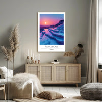 Pamukkale Sunset Travel Poster