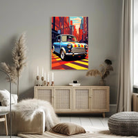 Vibrant City Drive Poster PosterGoat