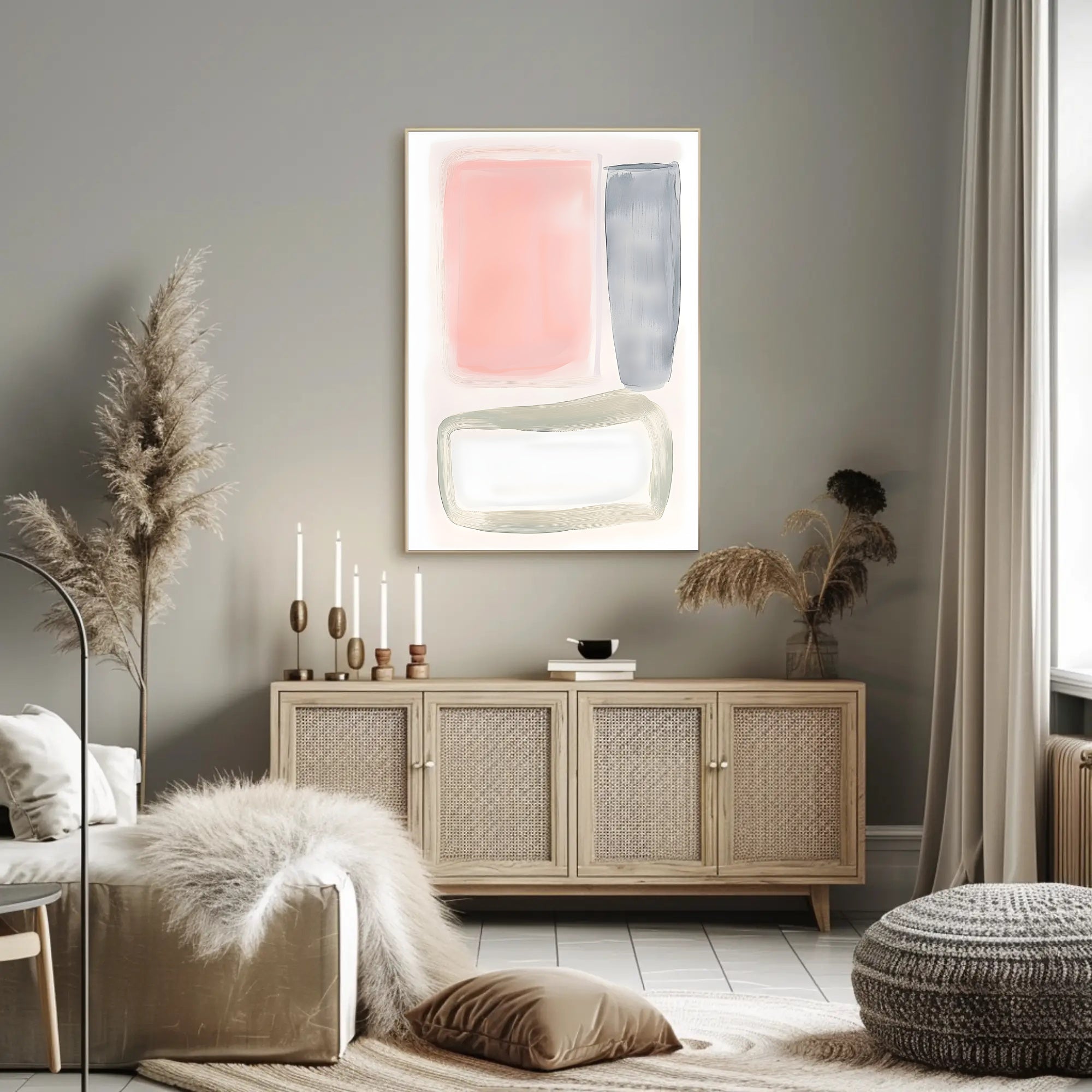 Abstract Harmony Minimalist Poster Modern Wall Art Print