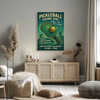Pickleball Game On Poster