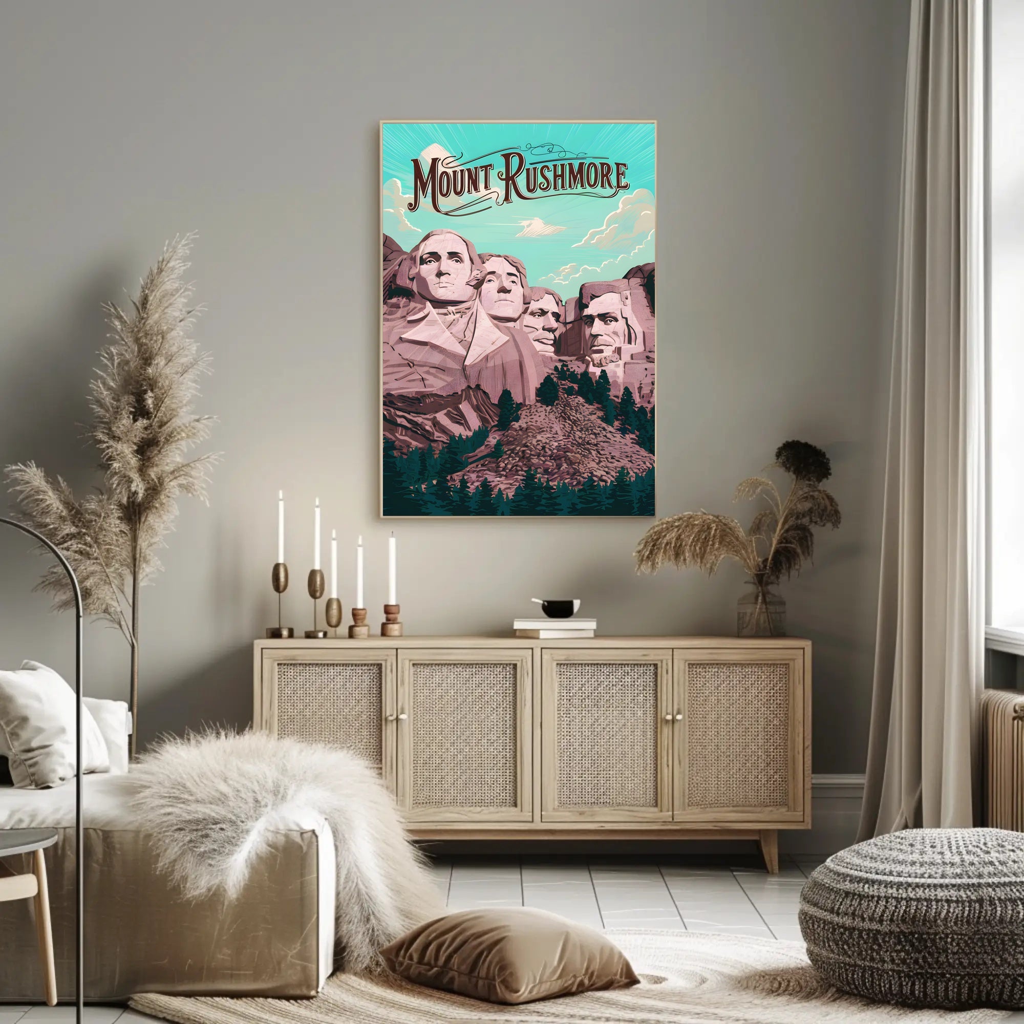 Majestic Mount Rushmore Poster