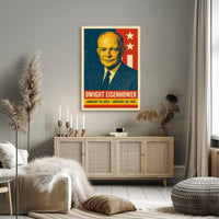 Eisenhower Presidency Retro Pop Art Poster