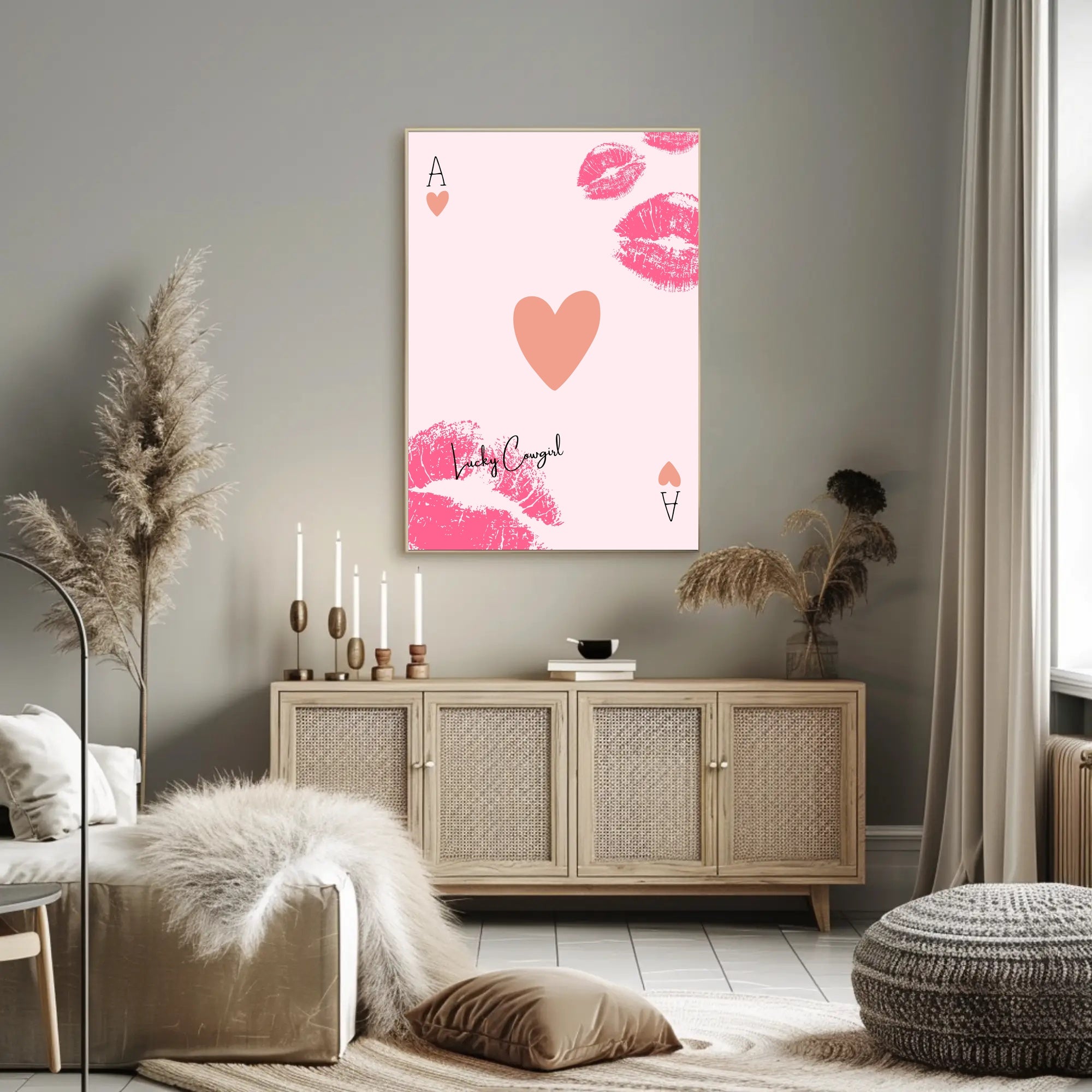 Lucky Cowgirl Pop Art Poster PosterGoat