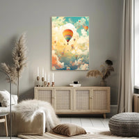 Skyward Journey Travel Poster Art Print Decor for Wanderlust Lovers