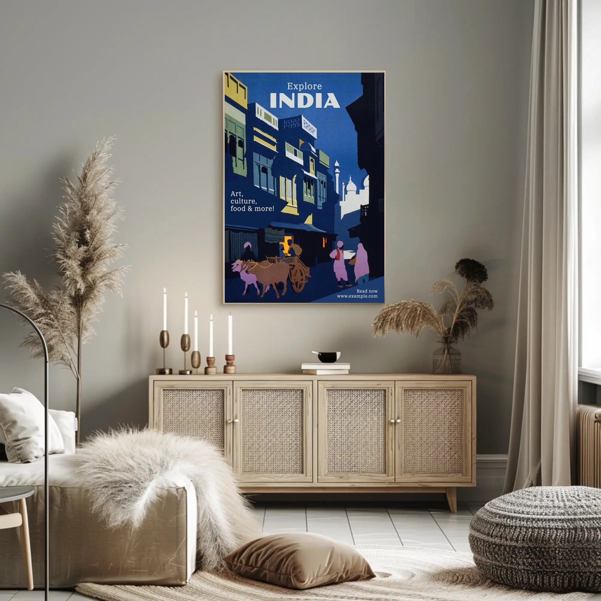 Discover India Poster PosterGoat