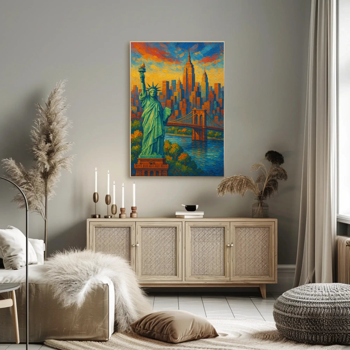 Statue of Liberty New York City Poster Modern Wall Art
