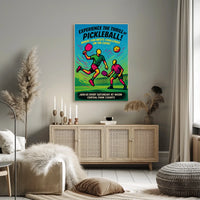 Pickleball Fun at Central Park Poster