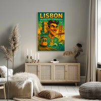 Lisbon The Sunlit City on Seven Hills Poster