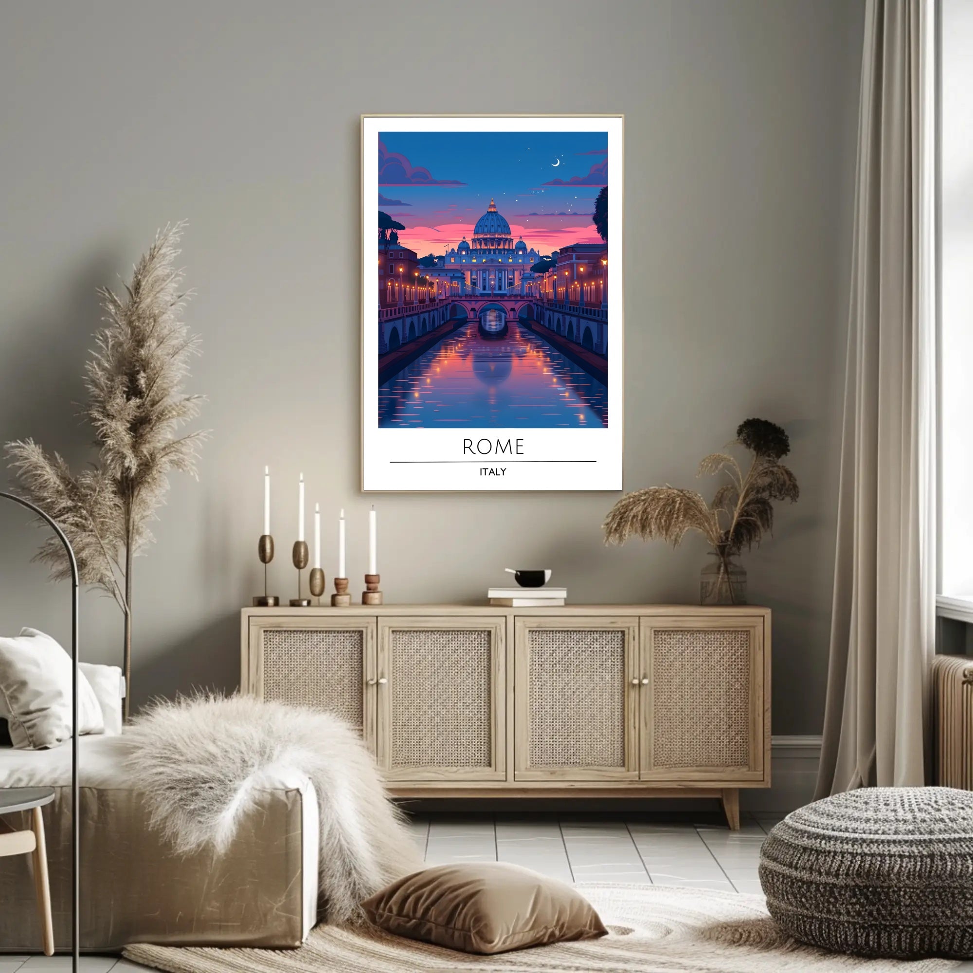 St. Peter's Basilica Evening Glow Travel Poster