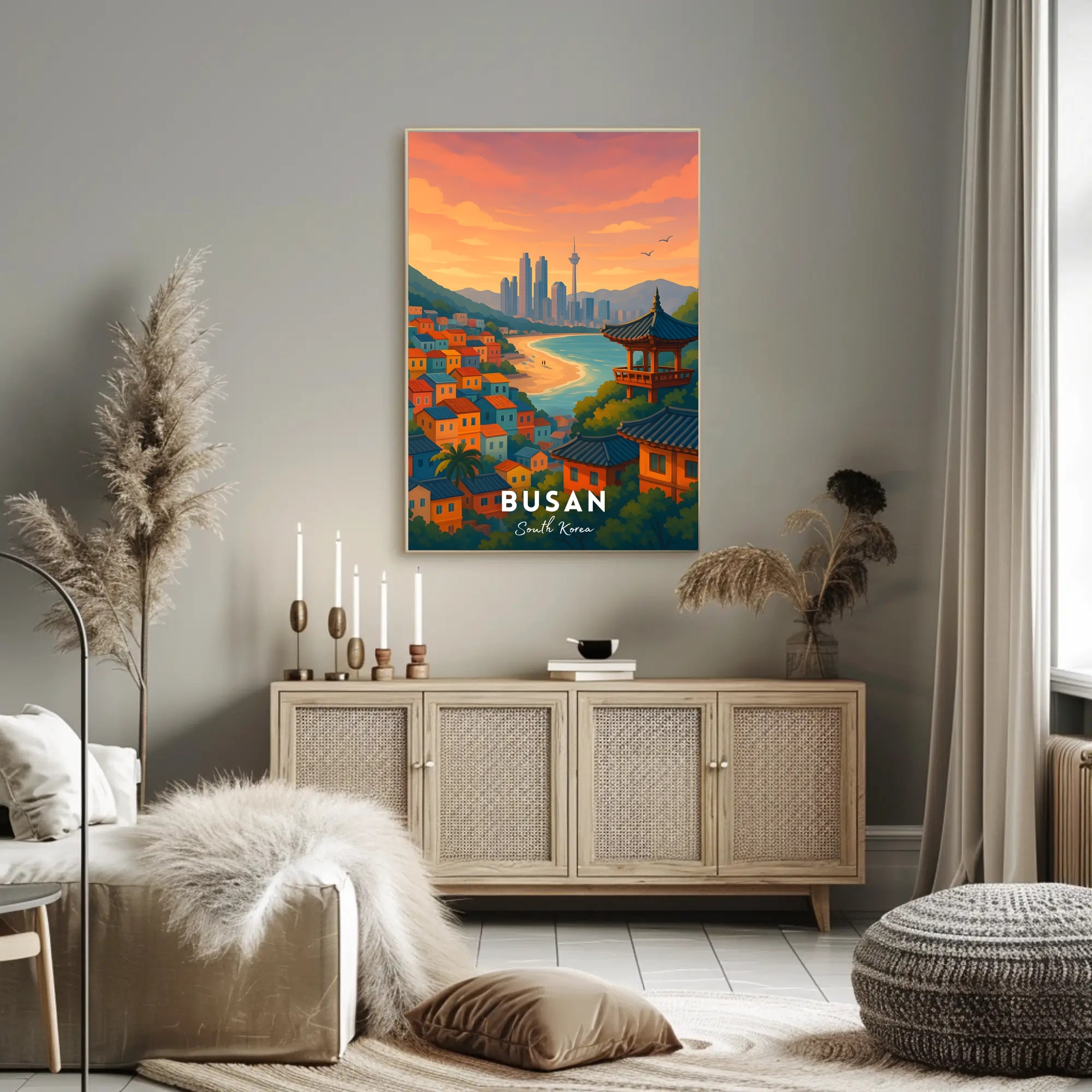 Busan Scenic View Travel Poster