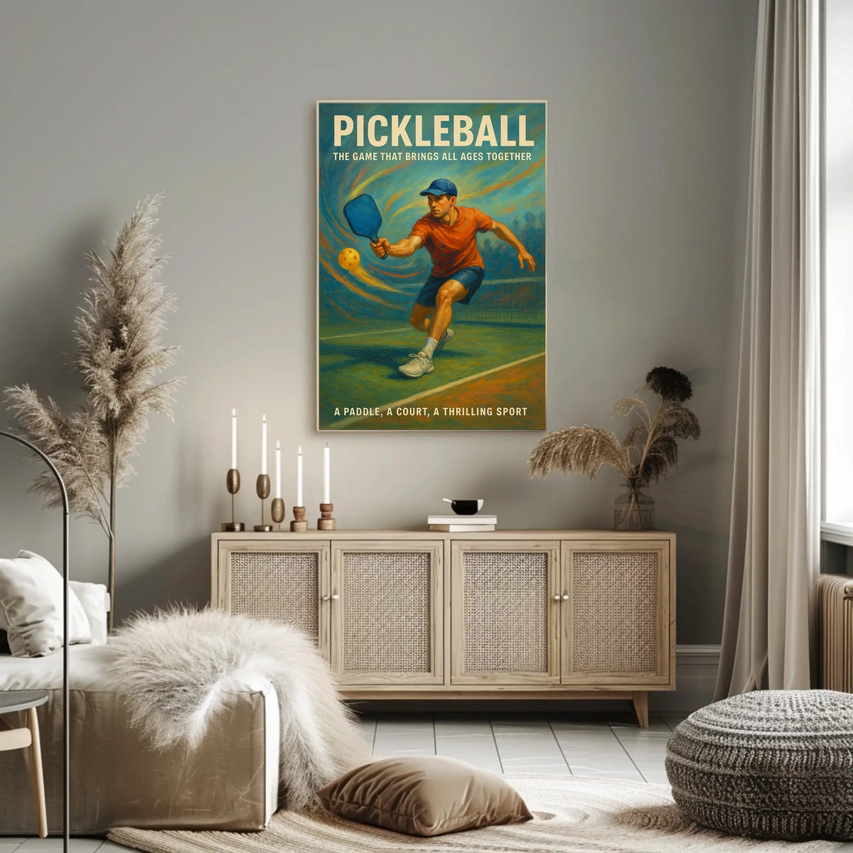 Pickleball A Game for All Ages Poster