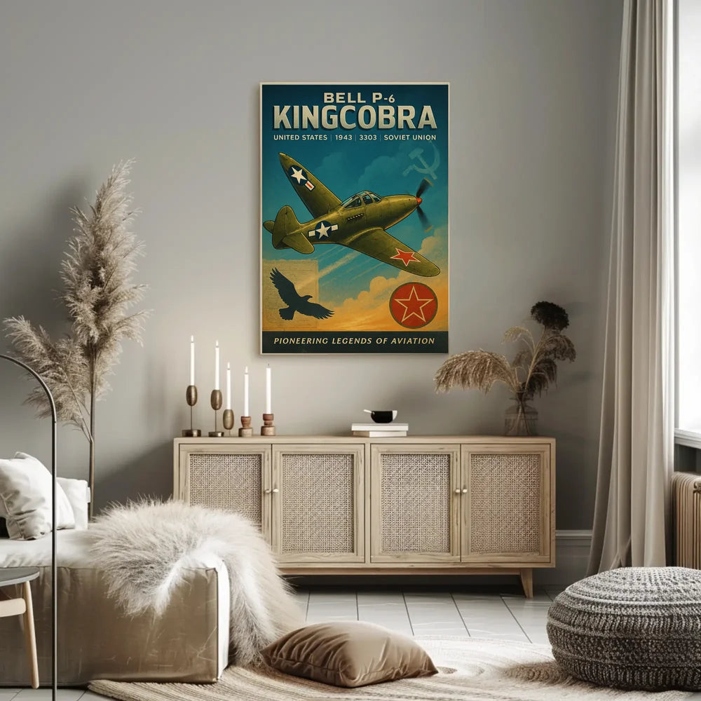 Bell P-6 Kingcobra Aviation Legends Poster