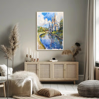 Enchanted Castle Reflection Poster PosterGoat