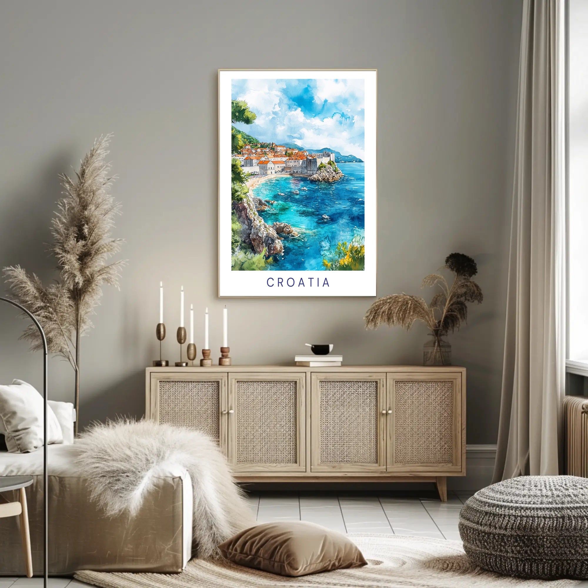 Coastal Beauty of Croatia Poster PosterGoat