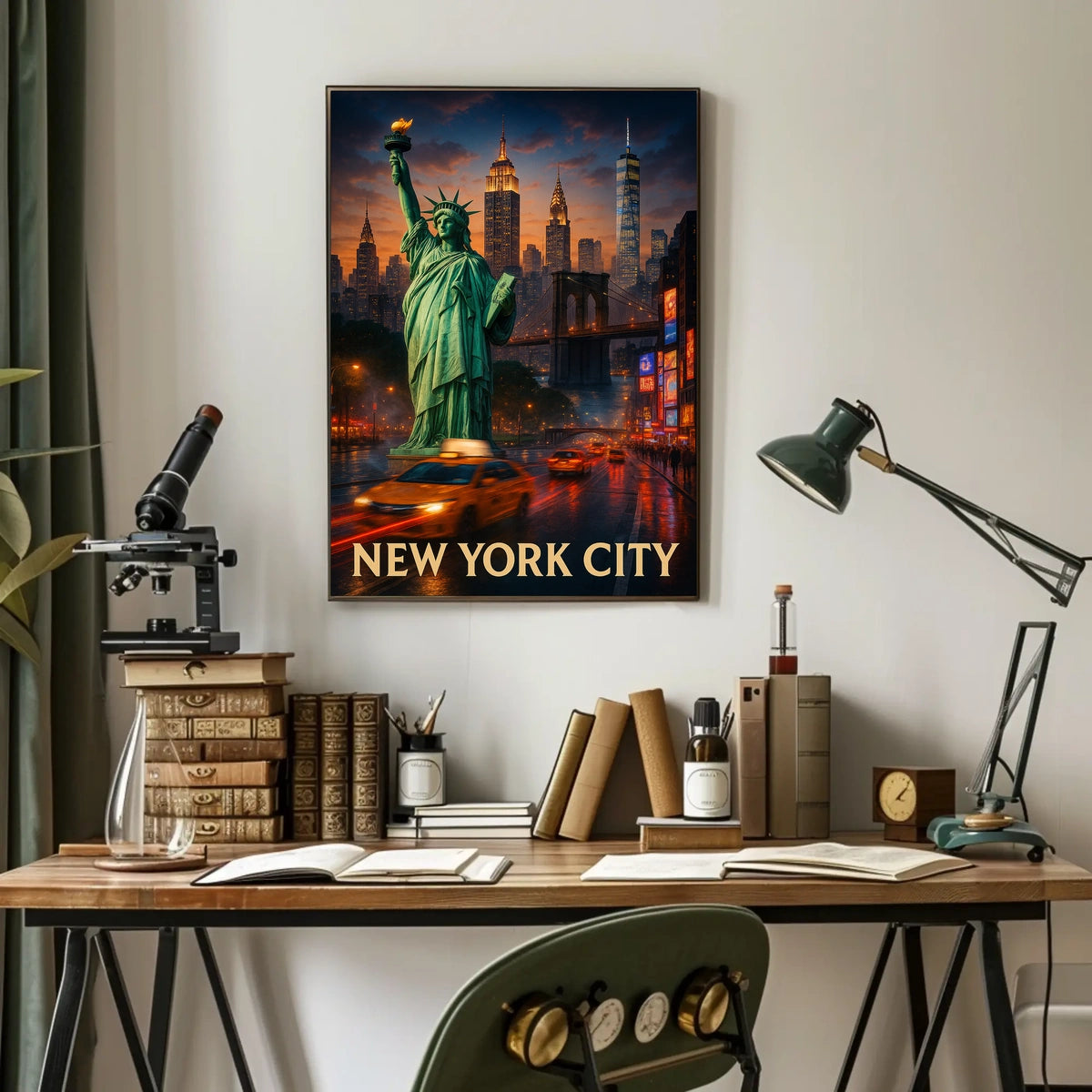 Statue of Liberty New York City Poster Classic Wall Art