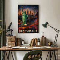 Statue of Liberty New York City Poster Classic Wall Art