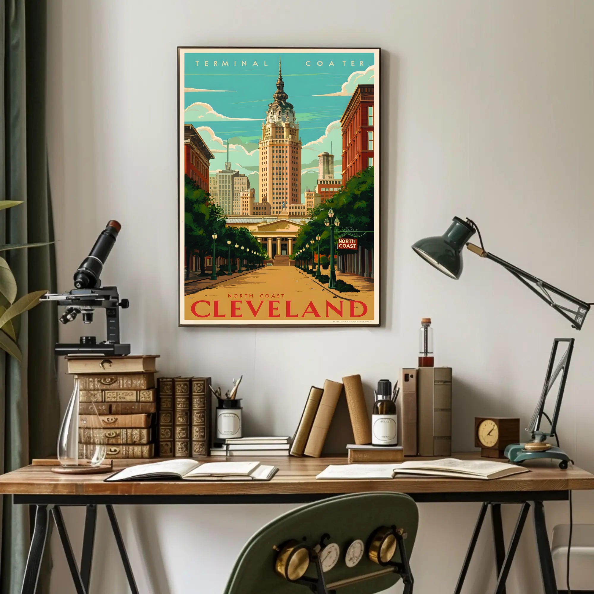 Discover Cleveland's Architectural Charm Poster
