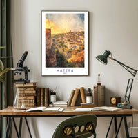 Matera at Sunset Poster PosterGoat