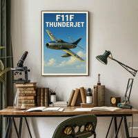 F11F Thunderjet Poster PosterGoat