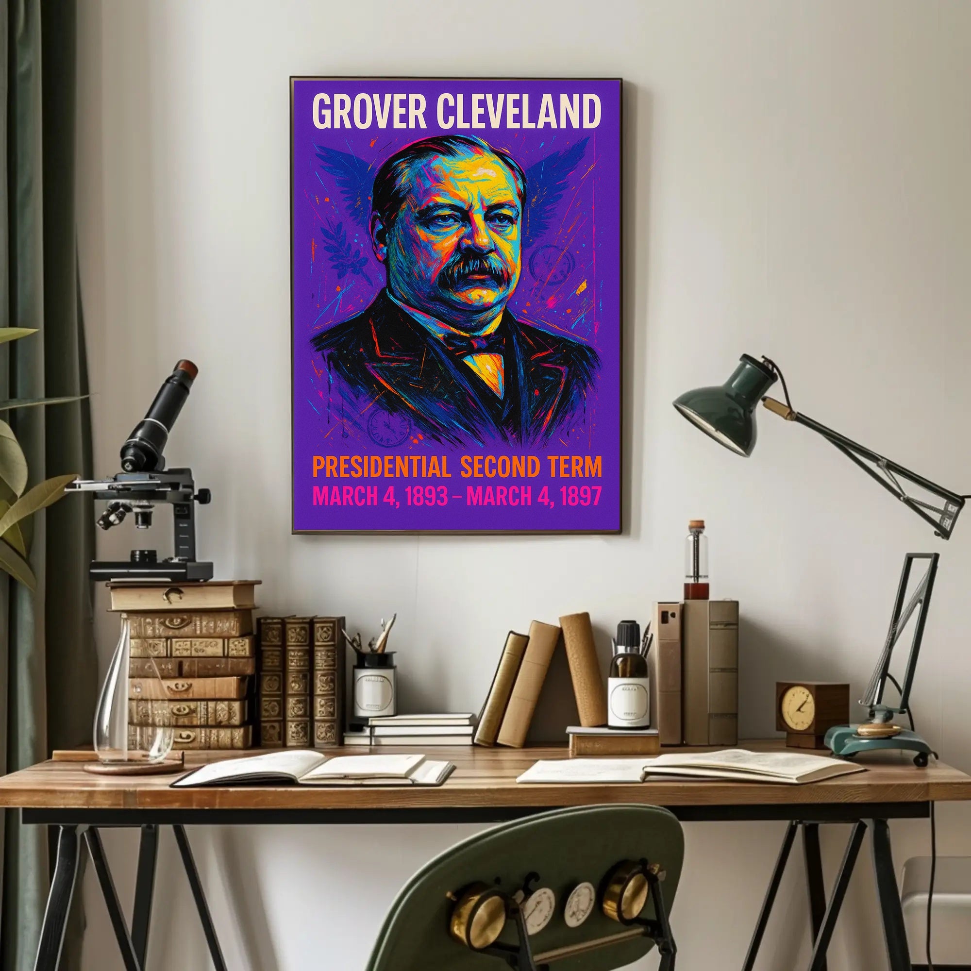 Grover Cleveland Presidential Second Poster