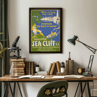 Visit Sea Cliff Poster PosterGoat