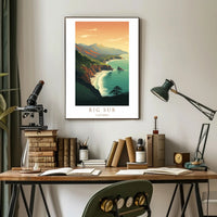 Big Sur Coastal Landscape Poster PosterGoat