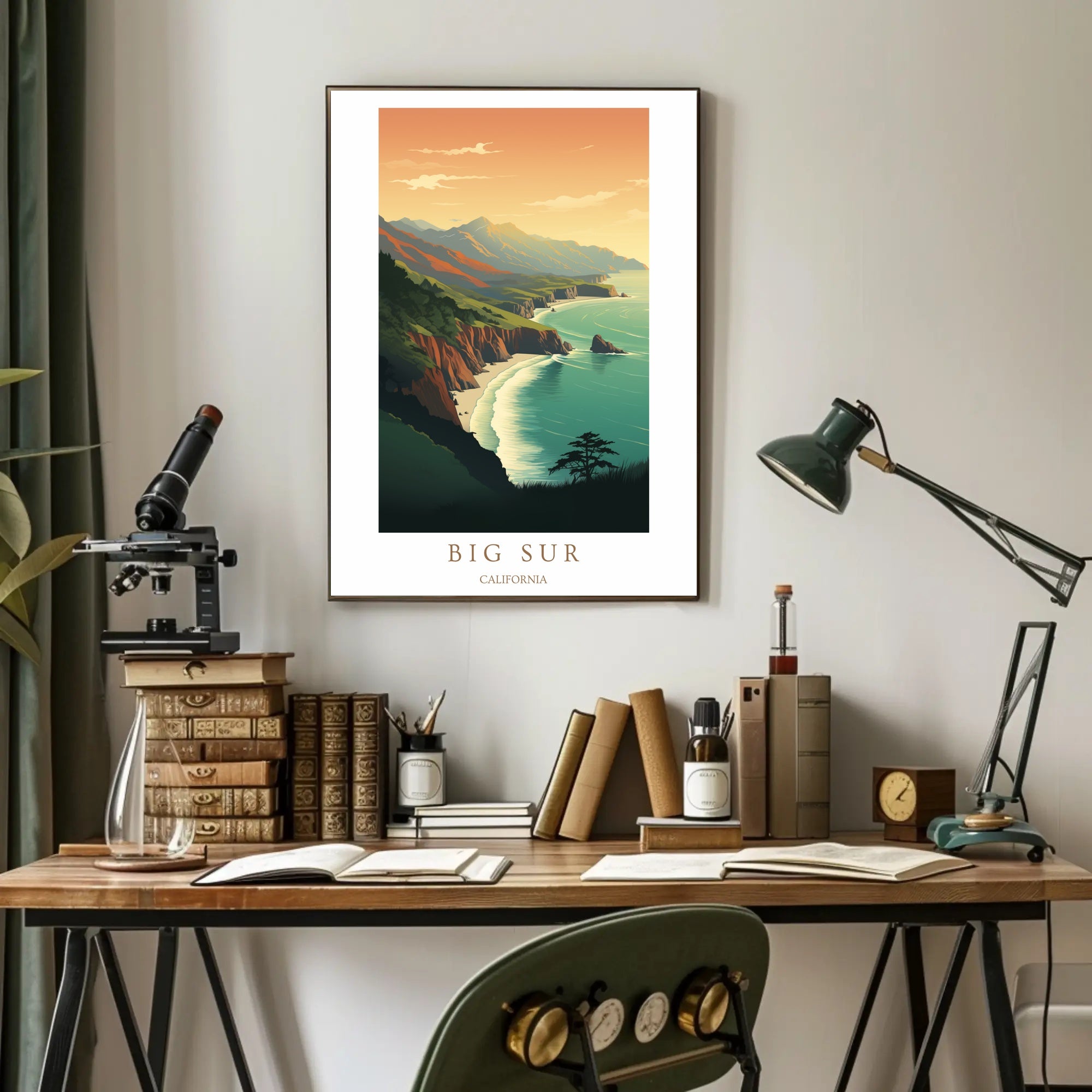 Big Sur Coastal Landscape Poster PosterGoat