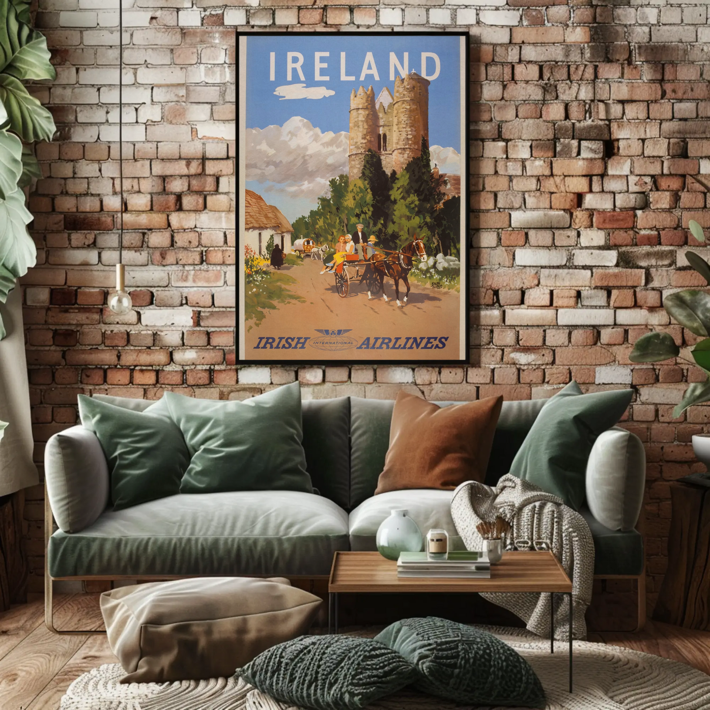 Vintage Poster - Ireland International Airlines