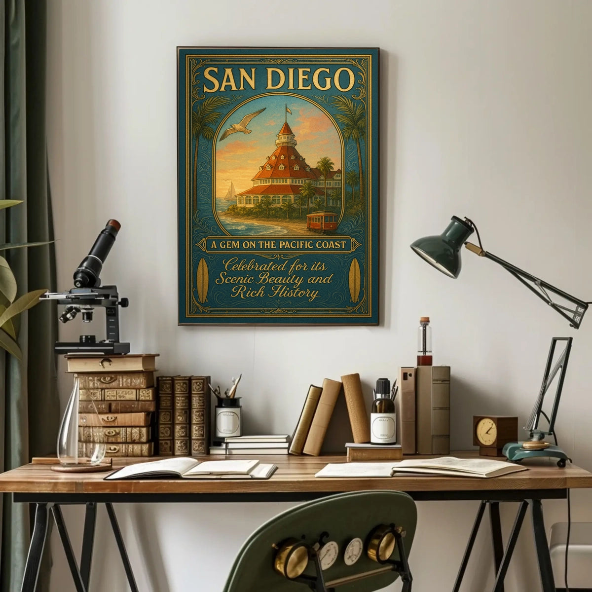 San Diego A Gem On The Pacific Coast Poster
