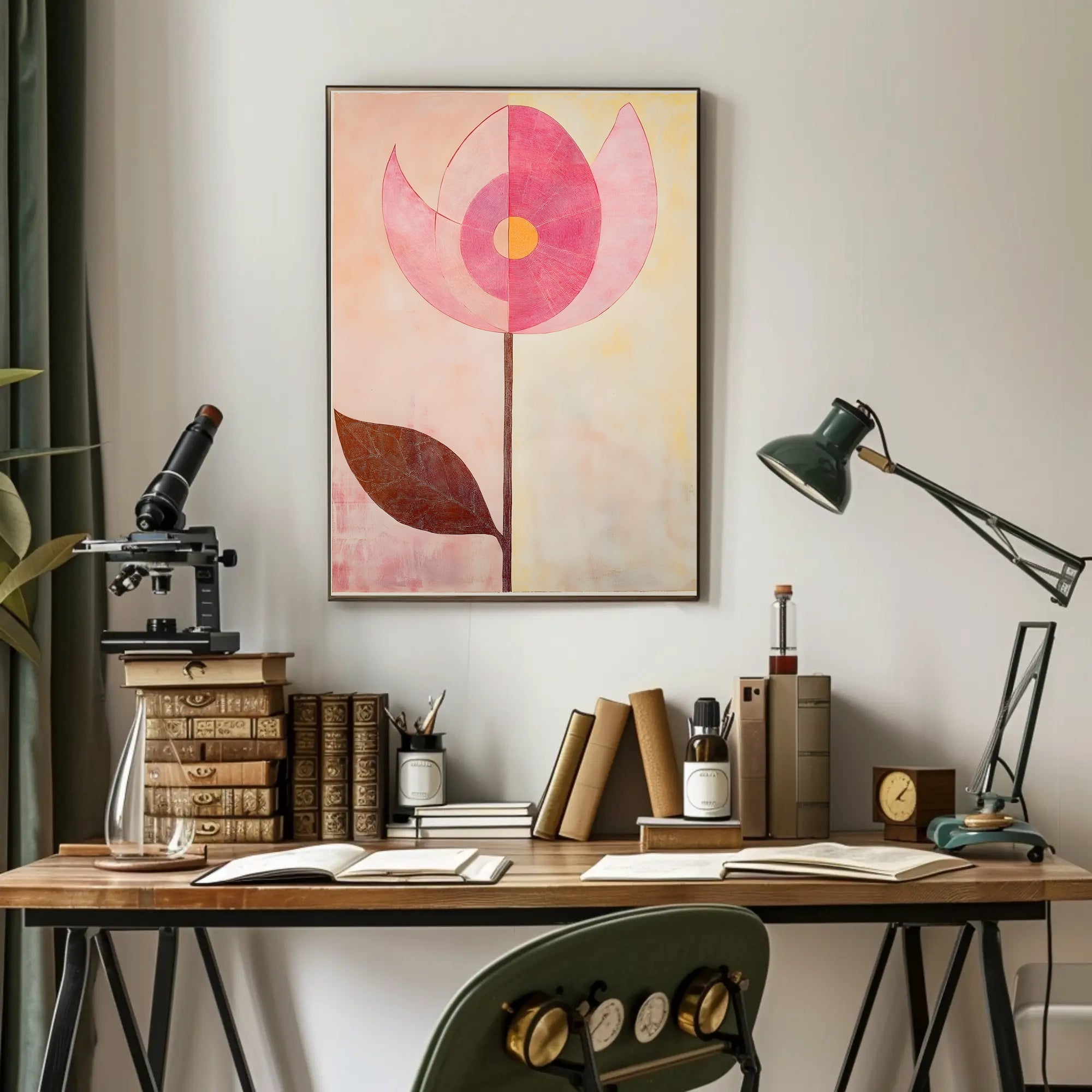 Abstract Floral Poster Modern Botanical Wall Art