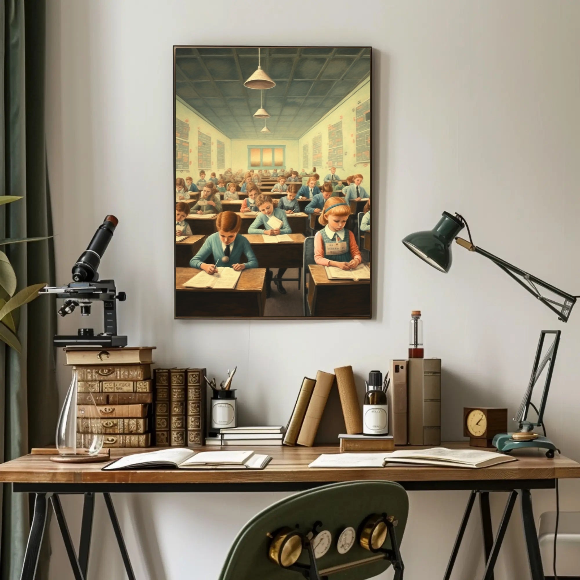 Classroom of the Past Poster