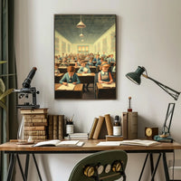 Classroom of the Past Poster