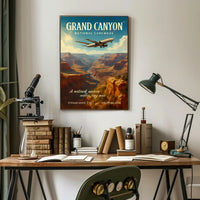 Grand Canyon Adventure Vintage Travel Poster PosterGoat